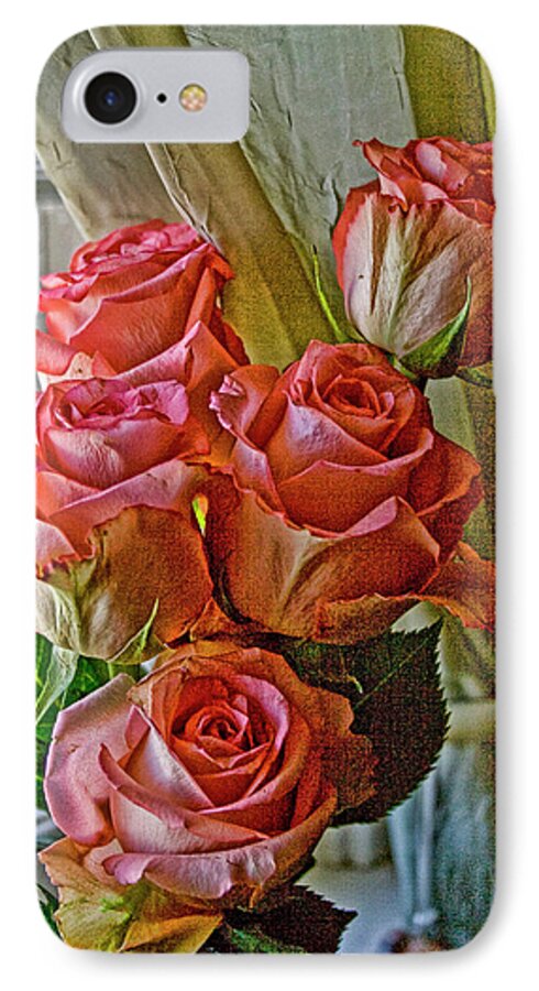 Roses iPhone 7 Case featuring the photograph Cindy's Roses #1 by Bonnie Willis