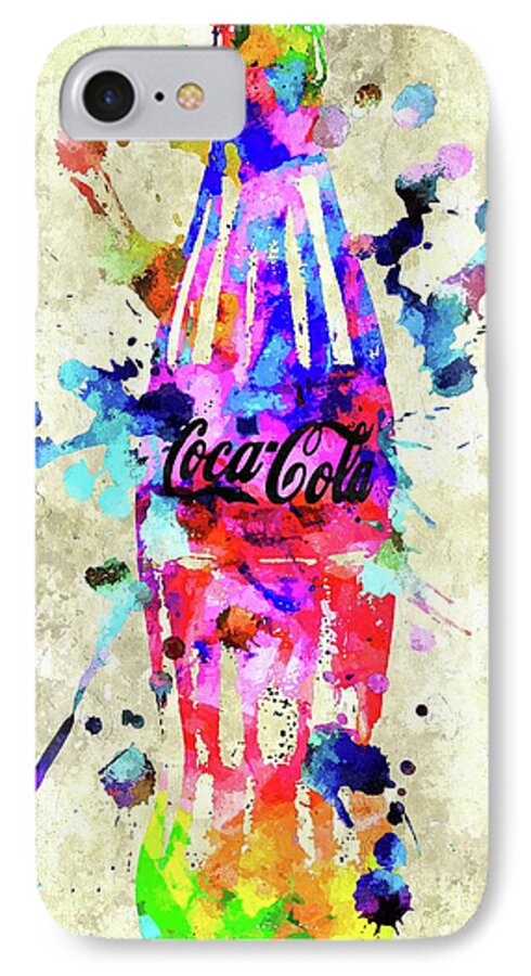 Coca Cola iPhone 7 Case featuring the mixed media Coca Cola #1 by Daniel Janda