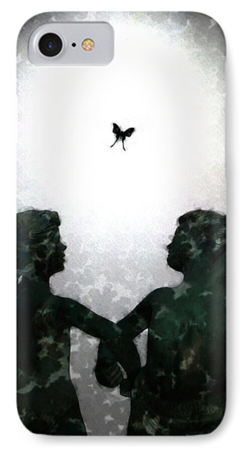 Dance iPhone 7 Case featuring the digital art Dancing Silhouettes by Holly Ethan
