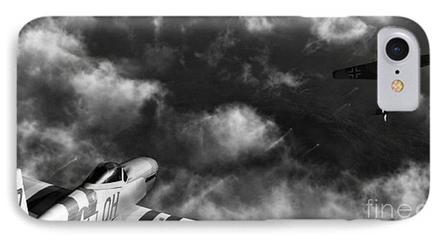 Warbirds iPhone 7 Case featuring the digital art Evade #1 by Richard Rizzo