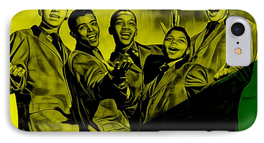 Frankie Lymon iPhone 7 Case featuring the mixed media Frankie Lymon Collection #1 by Marvin Blaine