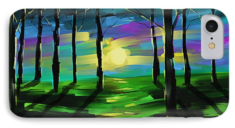 Sunshine iPhone 7 Case featuring the painting Good Morning Sunshine #1 by Steven Lebron Langston