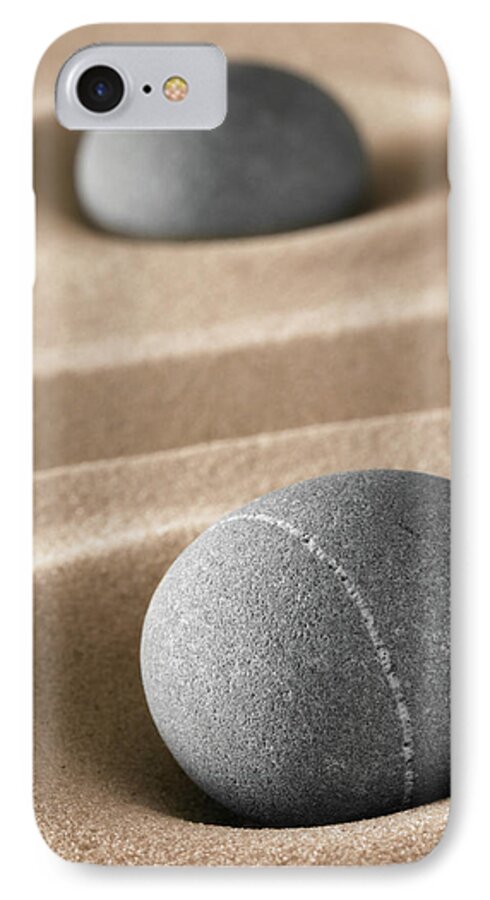 Background iPhone 7 Case featuring the photograph Meditation Stones #1 by Dirk Ercken