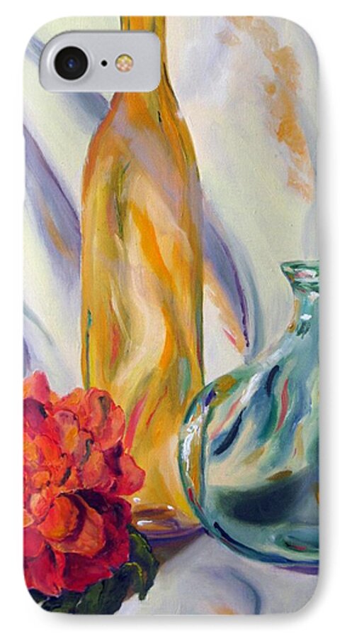Still Life iPhone 7 Case featuring the painting Melody In Glass #1 by Lisa Boyd