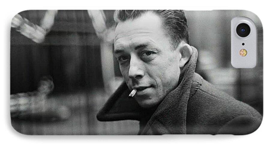 Nobel Prize Winning Writer Albert Camus Unknown Date-2015      iPhone 7 Case featuring the photograph Nobel prize winning writer Albert Camus unknown date-2015      by David Lee Guss
