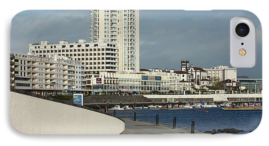 Waterfront iPhone 7 Case featuring the photograph Ponta Delgada waterfront #1 by Gaspar Avila
