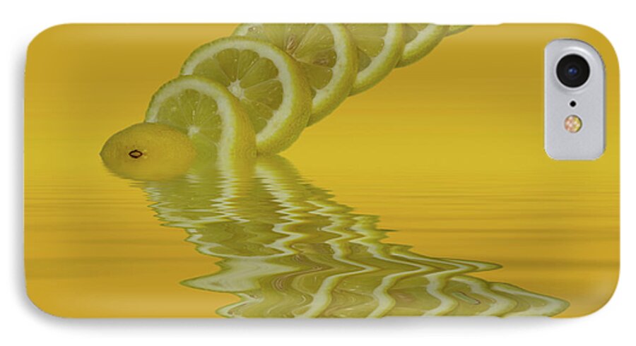 Fresh Fruit iPhone 7 Case featuring the photograph Slices Lemon Citrus Fruit #1 by David French