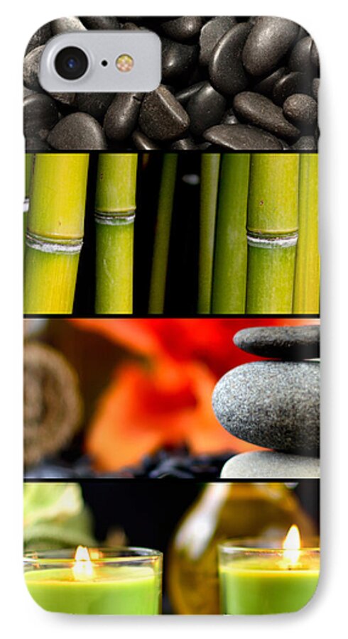 Back iPhone 7 Case featuring the photograph Spa Collage #3 by Serena King