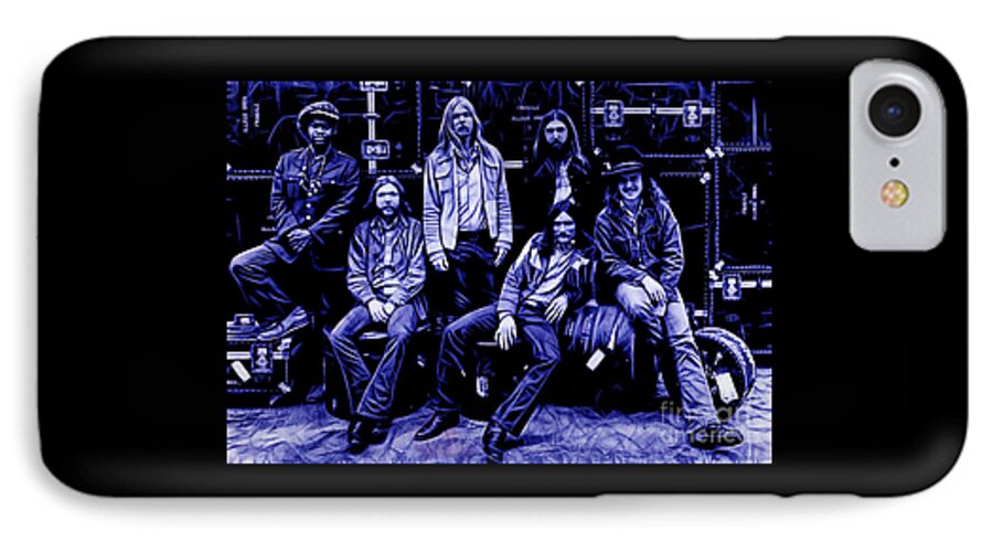 The Allman Brothers iPhone 7 Case featuring the mixed media The Allman Brothers Collection #1 by Marvin Blaine