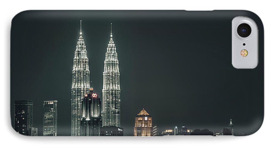 Twin Tower iPhone 7 Case featuring the photograph Twin Towers #1 by Charuhas Images