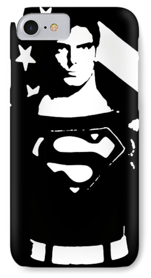 Comic Art iPhone 7 Case featuring the digital art Waiting For Superman #2 by Saad Hasnain