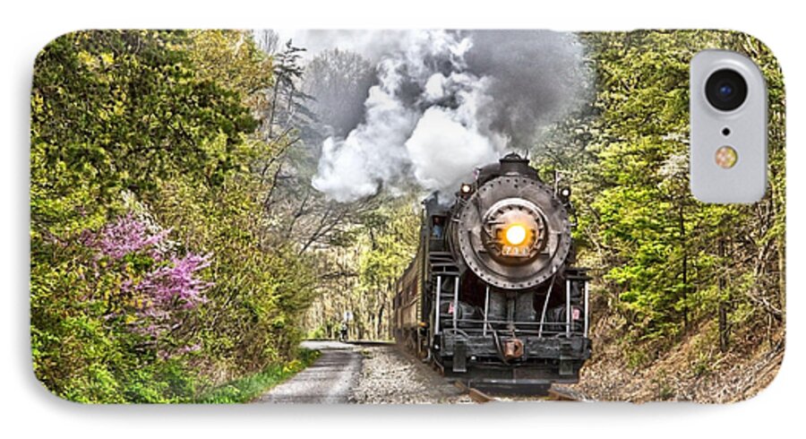Wmsr iPhone 7 Case featuring the photograph WMSR Steam Engine 734 by Jeannette Hunt