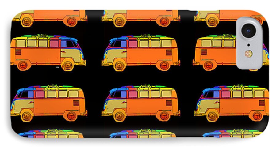 Surfer iPhone 7 Case featuring the photograph 18 Surfer Vans by Edward Fielding