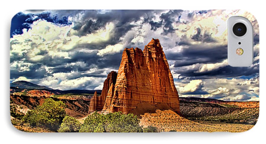 Capitol Reef National Park iPhone 7 Case featuring the photograph Capitol Reef National Park Catherdal Valley #19 by Mark Smith