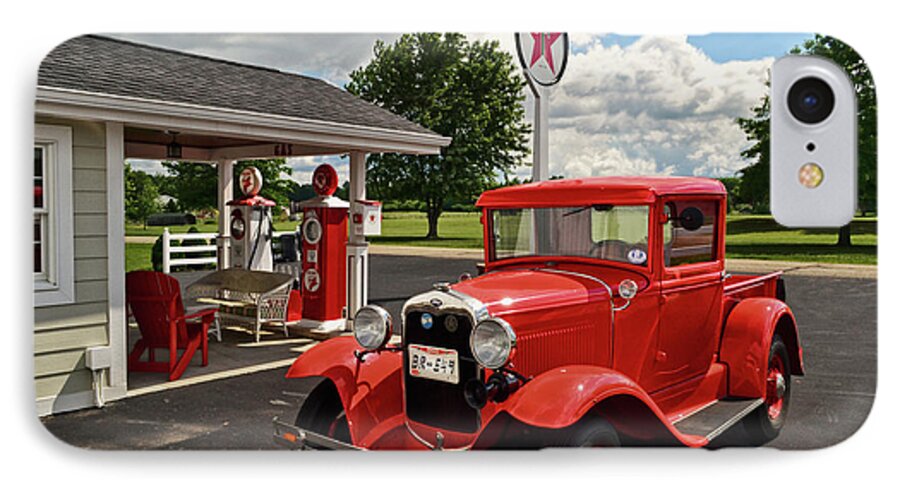 Texaco iPhone 7 Case featuring the photograph 1931 Ford Truck 001 by George Bostian