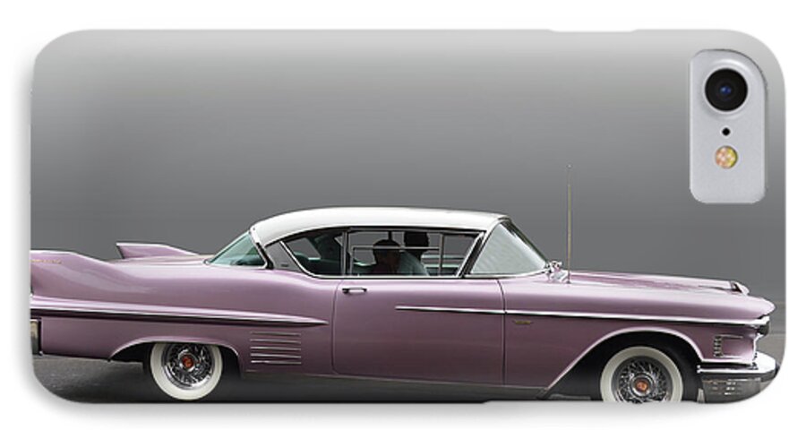 Cadillac iPhone 7 Case featuring the photograph 1958 Cadillac Coupe by Bill Dutting