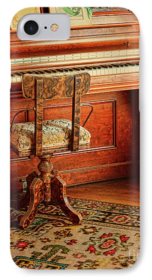 Piano iPhone 7 Case featuring the photograph Vintage Piano #2 by Jill Battaglia