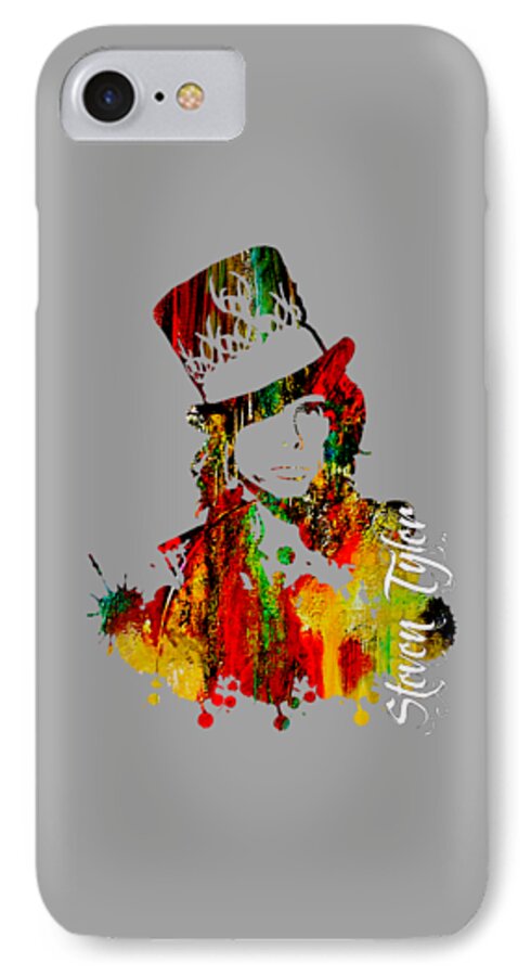 Steven Tyler iPhone 7 Case featuring the mixed media Steven Tyler Collection #15 by Marvin Blaine