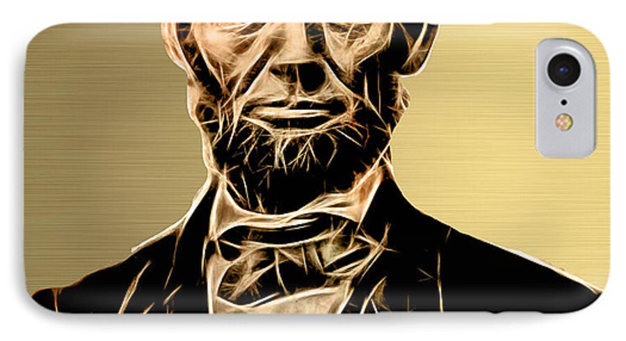 Abraham Lincoln iPhone 7 Case featuring the mixed media Abraham Lincoln Collection #4 by Marvin Blaine