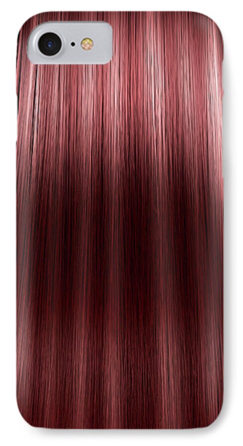 Streaks iPhone 7 Case featuring the digital art Hair Perfect Straight #4 by Allan Swart