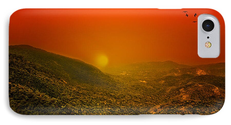 Sunset iPhone 7 Case featuring the photograph Sunset #4 by Charuhas Images