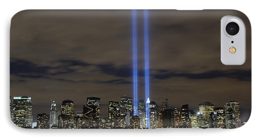 Memorial iPhone 7 Case featuring the photograph The Tribute In Light Memorial #4 by Stocktrek Images