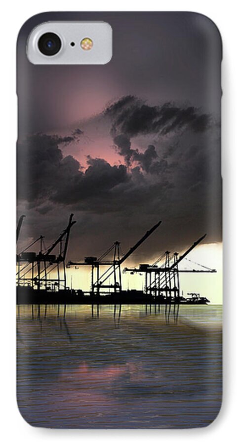 Cranes iPhone 7 Case featuring the photograph 4396 by Peter Holme III