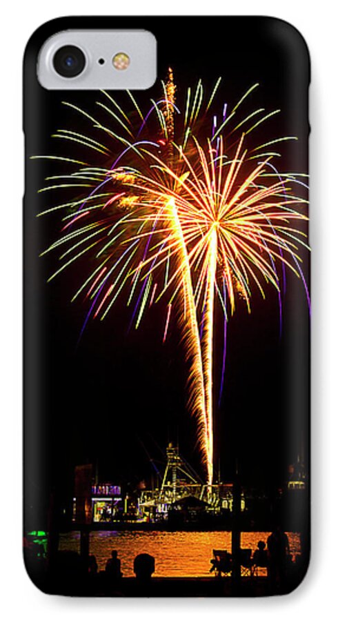 Fireworks iPhone 7 Case featuring the photograph 4th of July Fireworks by Bill Barber