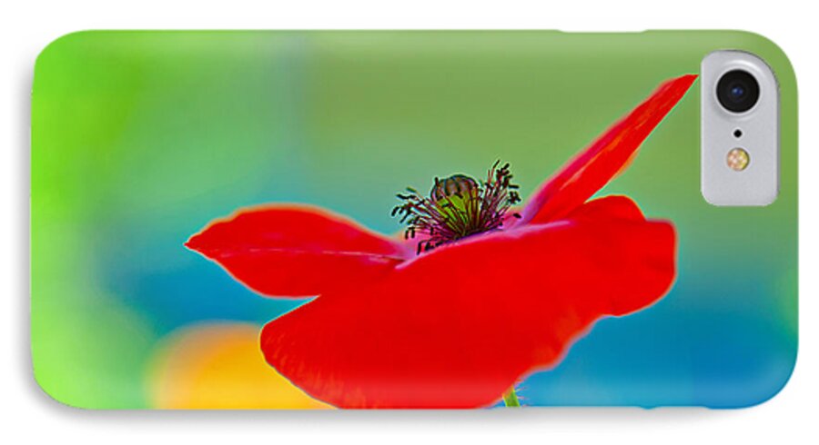 Flower iPhone 7 Case featuring the photograph Poppy #5 by Silke Magino