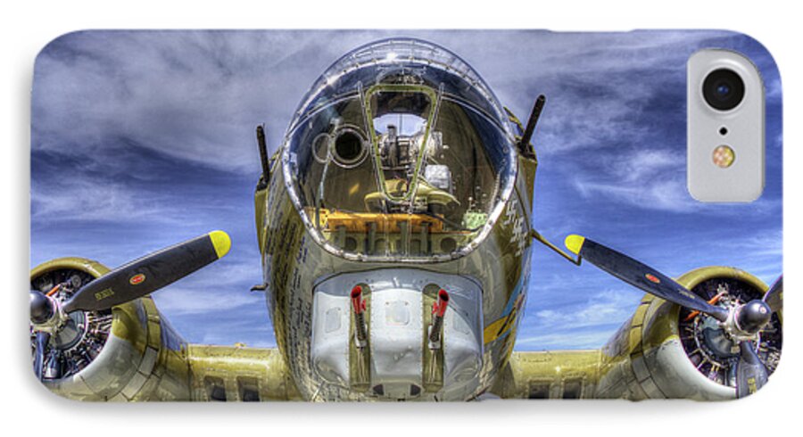 B-17 Bomber iPhone 7 Case featuring the photograph B-17 #1 by Joe Palermo
