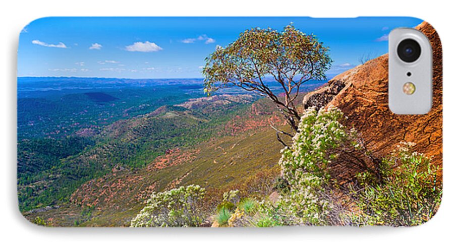 Wilpena Pound Flinders Ranges South Australia Australian Landscape Landscapes Outback Beautiful Sunny Day iPhone 7 Case featuring the photograph Wilpena Pound #9 by Bill Robinson