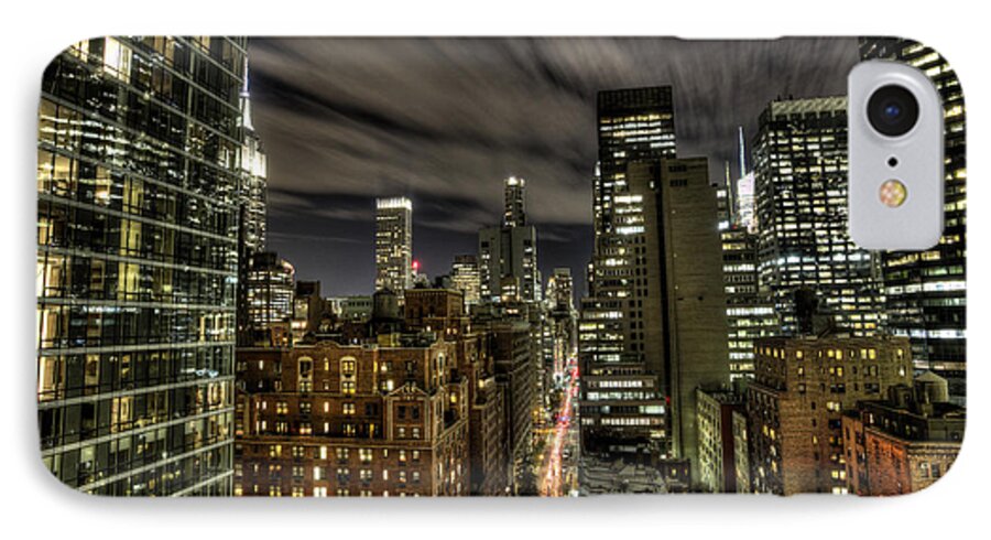 New York City iPhone 7 Case featuring the photograph A New York City Night by Shawn Everhart