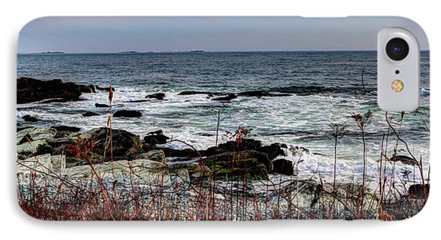 Usa iPhone 7 Case featuring the photograph A shoreline in New England by Tom Prendergast