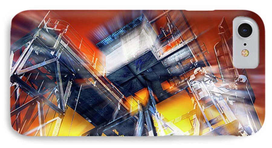 Abstract iPhone 7 Case featuring the photograph After Effect by Wayne Sherriff