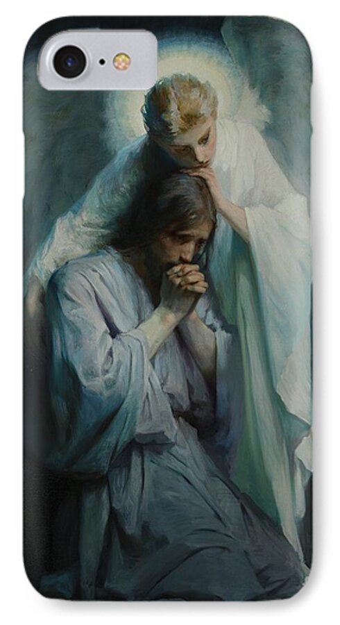 Frans Schwartz iPhone 7 Case featuring the painting Agony In The Garden by Frans Schwartz