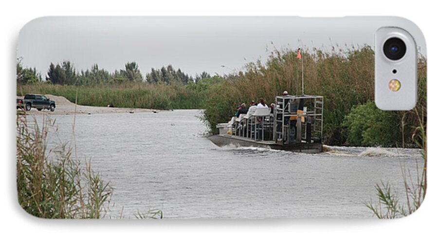 Everglades iPhone 7 Case featuring the photograph Airboat Rides 25 Cents by Rob Hans