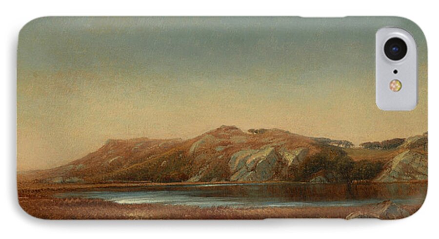 John Frederick Kensett iPhone 7 Case featuring the painting Almy's Pond Newport Rhode Island by John Frederick Kensett