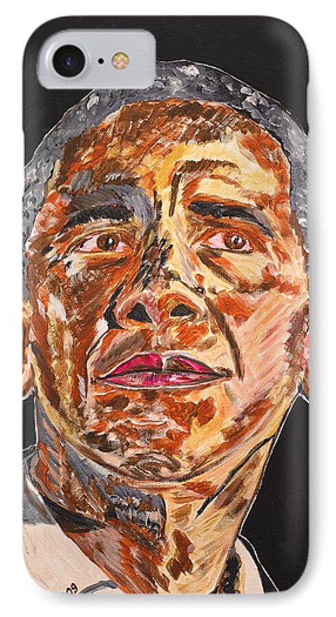 American iPhone 7 Case featuring the painting AmeriCAN by Valerie Ornstein