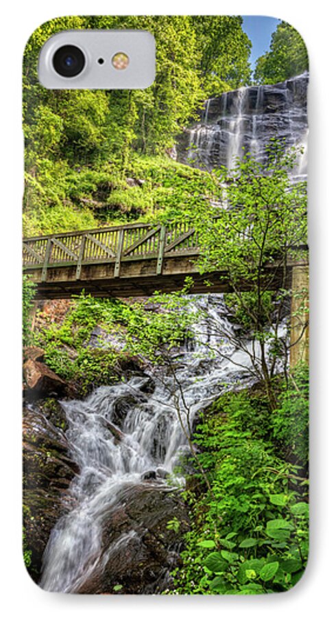 Appalachia iPhone 7 Case featuring the photograph Amicalola Falls Top to Bottom by Debra and Dave Vanderlaan