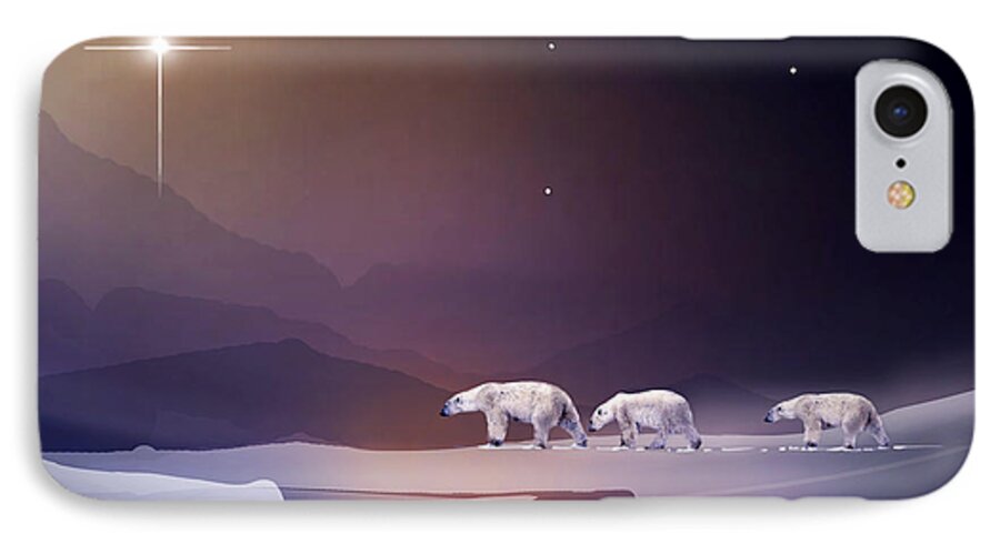 Holiday iPhone 7 Case featuring the painting An Arctic Holiday by Paul Sachtleben