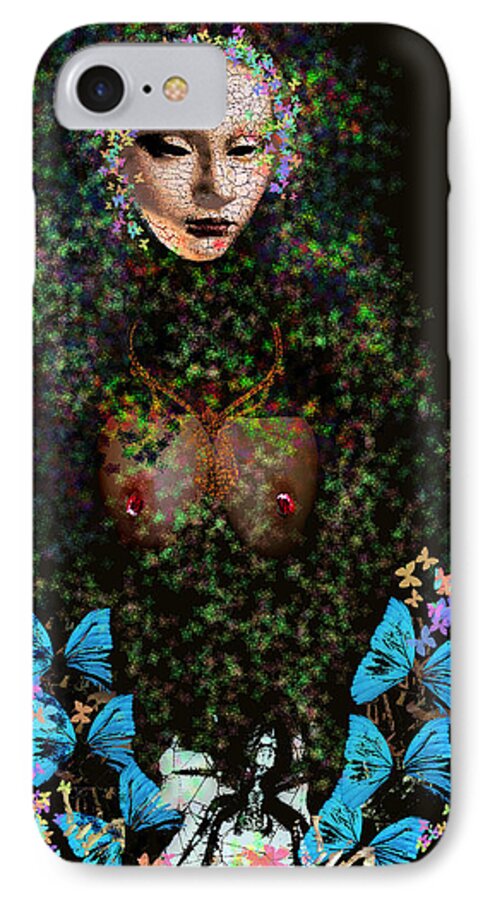 Digital Collage iPhone 7 Case featuring the photograph Anna Perenna by Doug Duffey