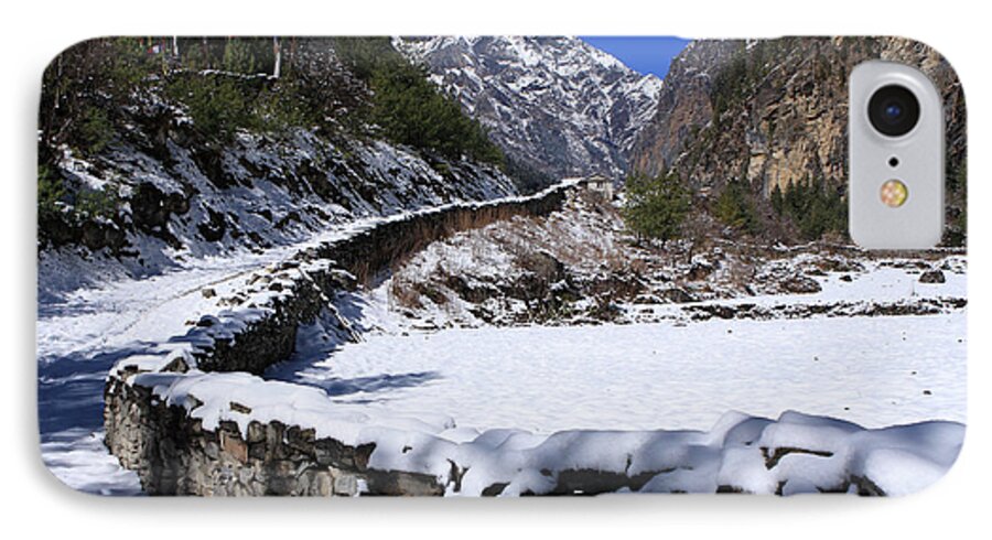 Hiking iPhone 7 Case featuring the photograph Annapurna Circuit Trail by Aidan Moran