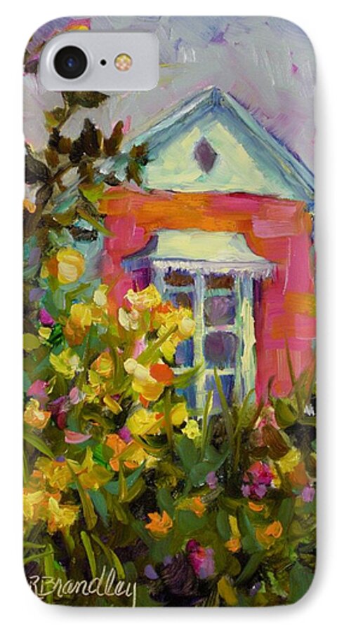 Cottage iPhone 7 Case featuring the painting Antoinette's Cottage by Chris Brandley