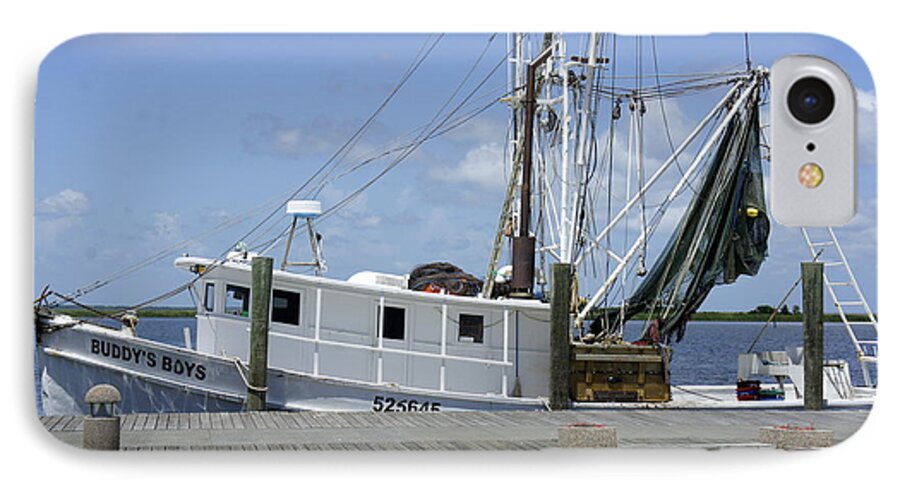 Appalachicola iPhone 7 Case featuring the photograph Appalachicola Shrimp Boat by Laurie Perry