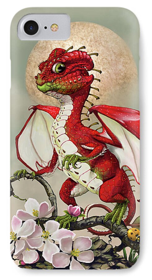 Apple iPhone 7 Case featuring the digital art Apple Dragon by Stanley Morrison