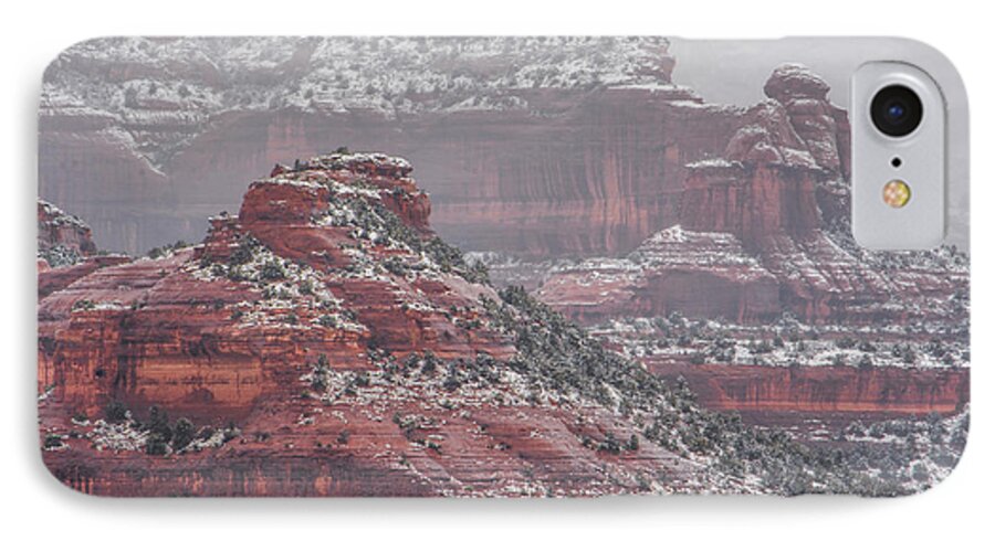 Sedona iPhone 7 Case featuring the photograph Arizona Winter by Racheal Christian