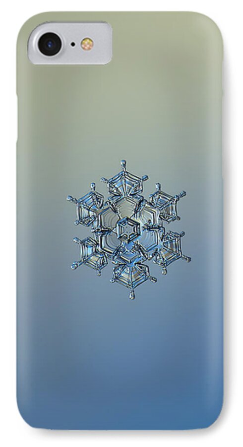 Snowflake iPhone 7 Case featuring the photograph Snowflake photo - Flying castle alternate by Alexey Kljatov