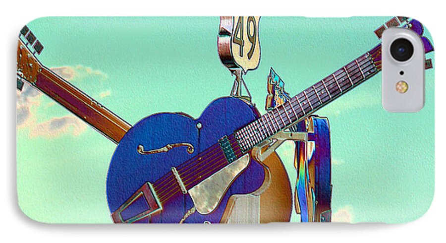 Music iPhone 7 Case featuring the photograph At the Crossroads by Karen Wagner