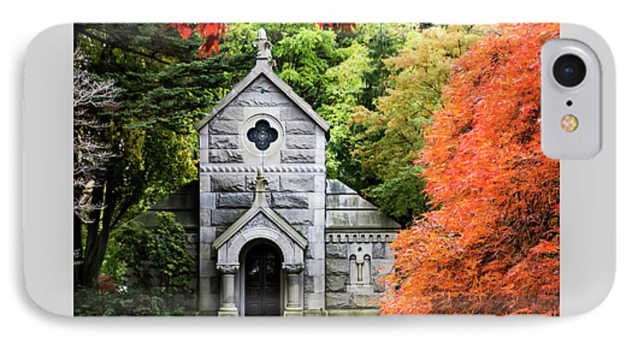 Autumn iPhone 7 Case featuring the photograph Autumn Chapel by Betty Denise