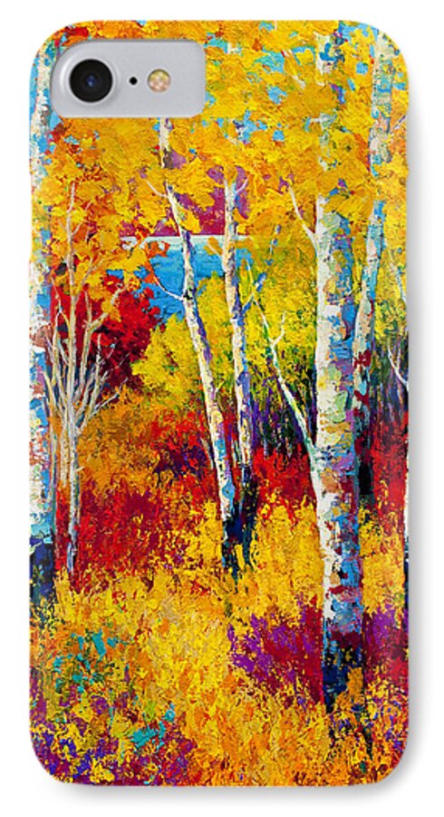 Trees iPhone 7 Case featuring the painting Autumn Dreams by Marion Rose